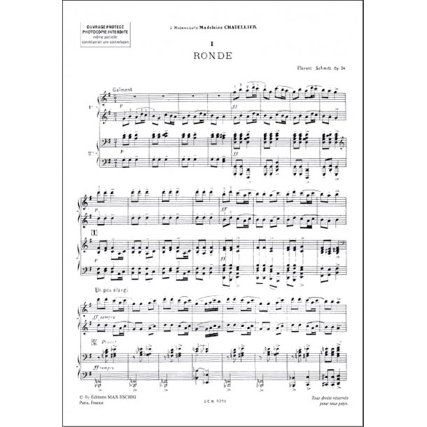 Sur Cinq Notes, Pour Piano Quatre Mains